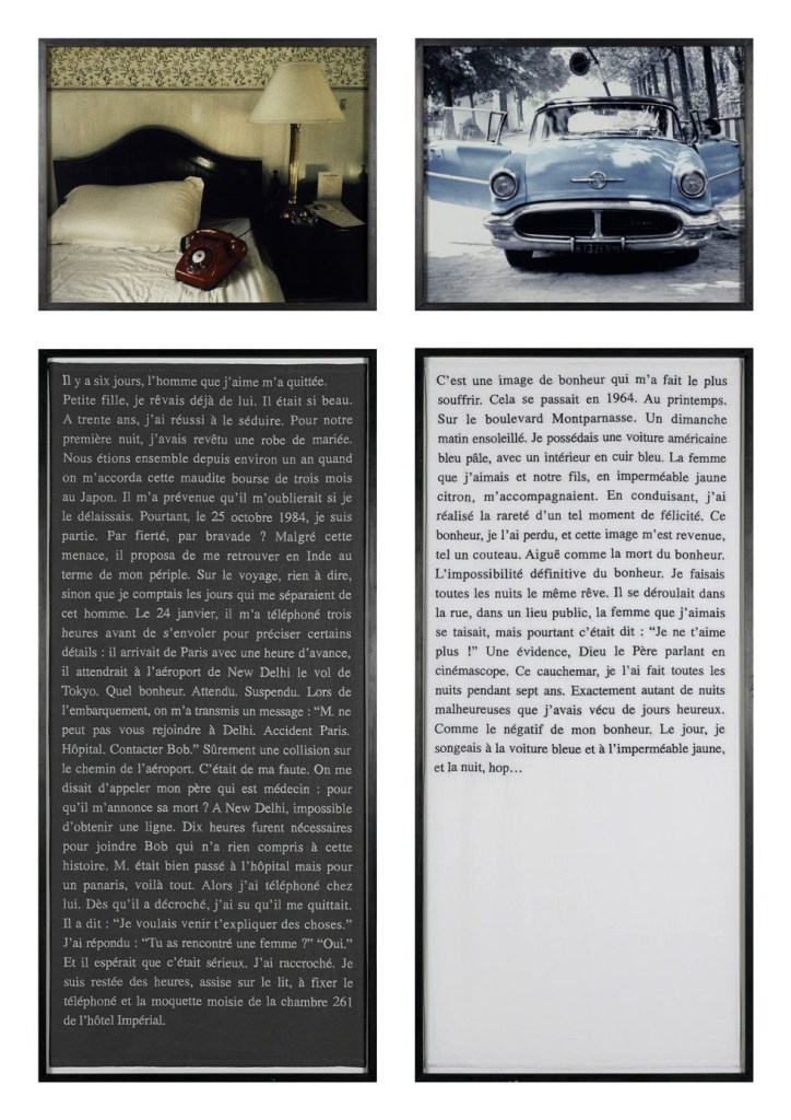 Sophie Calle (French, b. 1953) 'Doleur exquise' 1984/1999 (detail) from the exhibition 'Intimacy' at the Australian Centre for Contemporary Art (ACCA), Melbourne, Oct - Nov, 2008