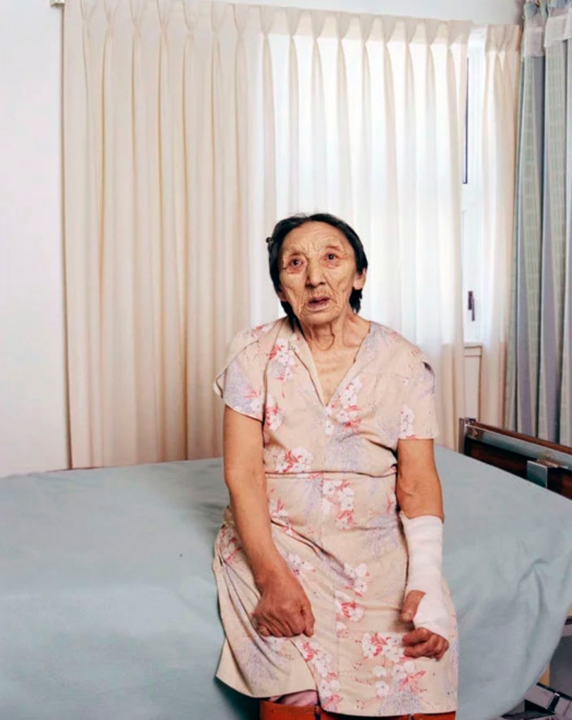 Jocelyn Lee (American, b. 1962) 'Untitled (Inuit woman in hospital, Rankin Island)' 2002 from the exhibition 'Potraiture Now: Feature Photography' at the National Portrait Gallery, Washington, Nov 2008 - Sept 2009