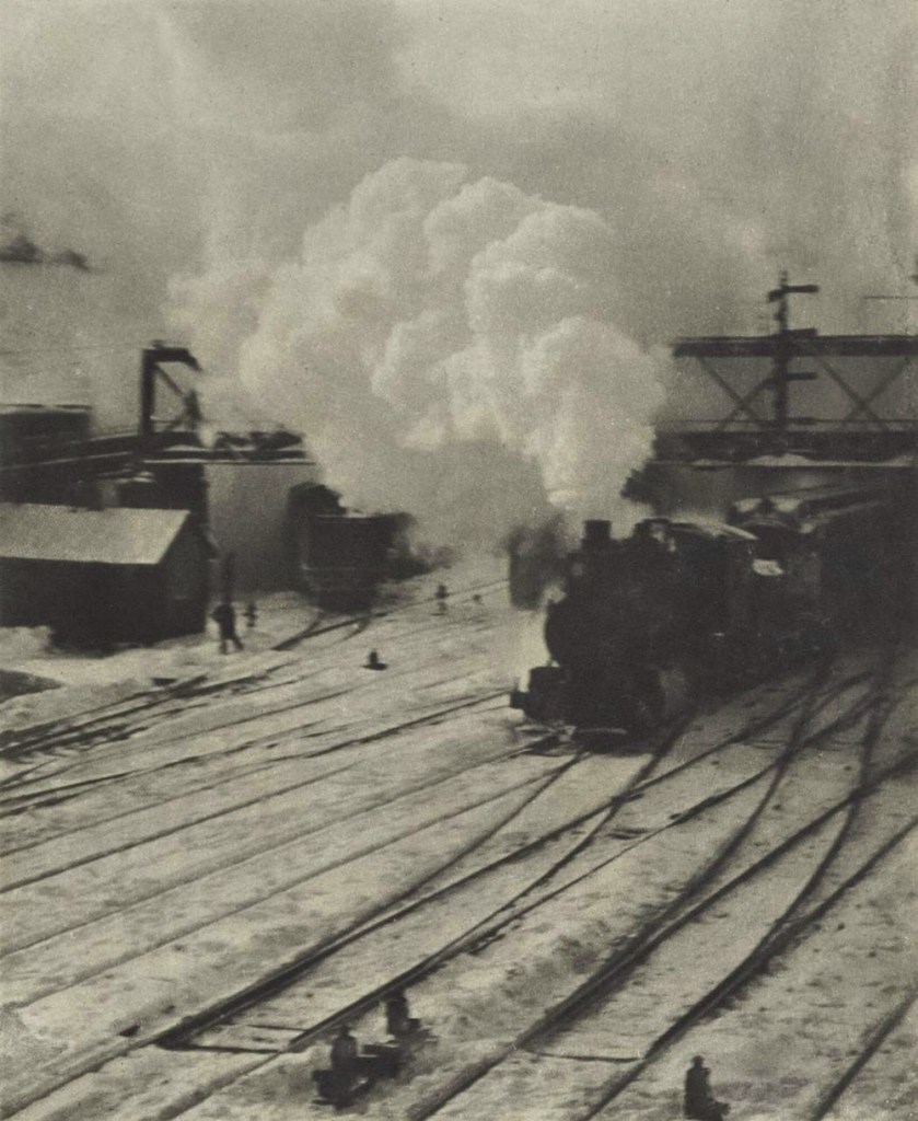 Alfred Steiglitz (American, 1864-1946) 'Snapshot – In the New York Central Yards' Negative 1903; Printed 1910