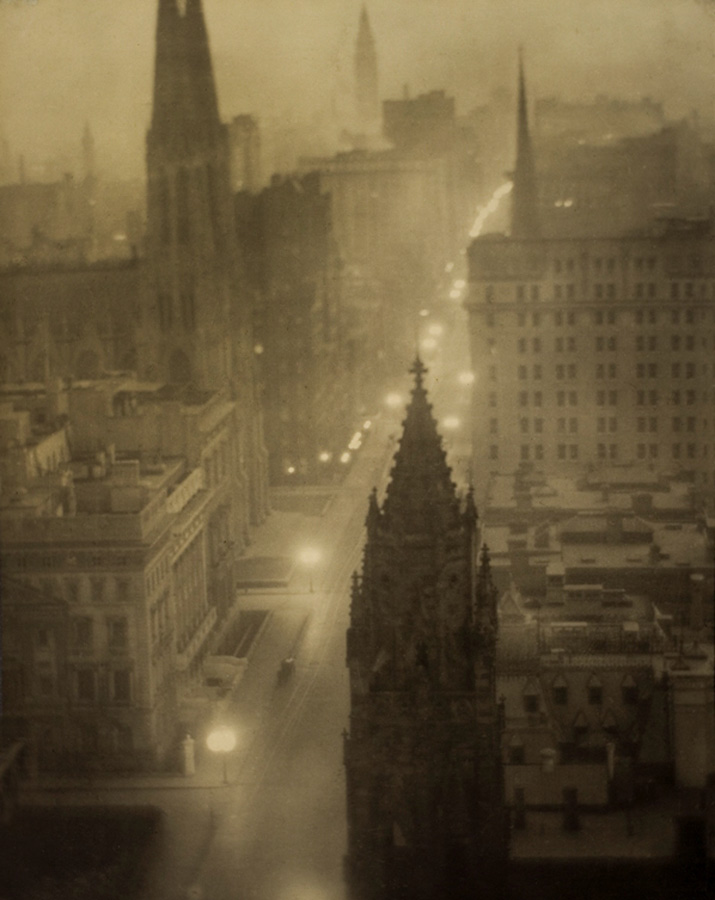 Alvin Langdon Coburn (British born United States of America, 1882-1966) 'Fifth Avenue from the St. Regis' c. 1905