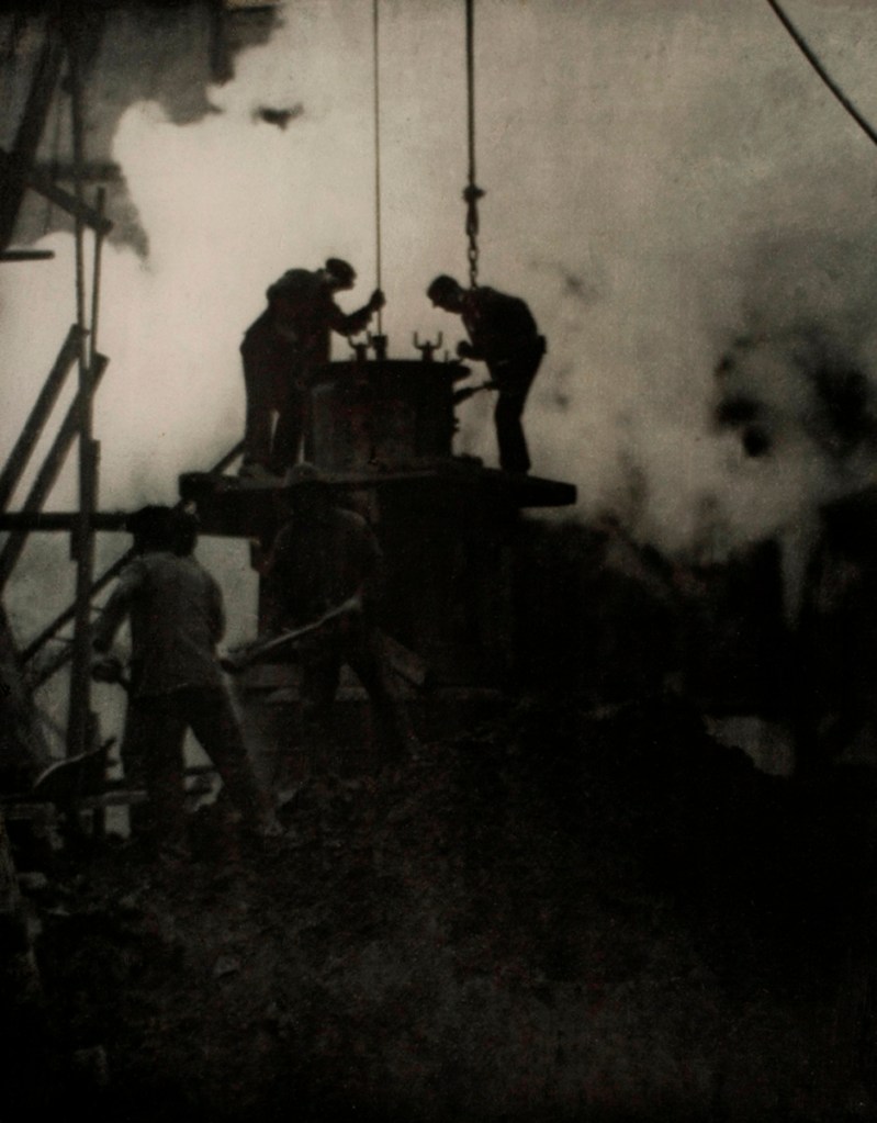 Alvin Langdon Coburn (British born United States of America, 1882-1966) 'The Tunnel Builders' 1908