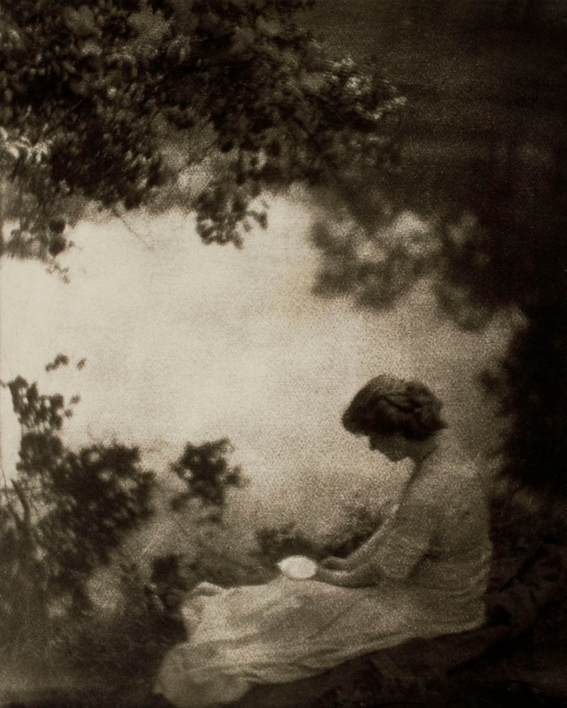 Getrude Käsebier (American, 1852-1934) 'Woman seated under a tree' c. 1910