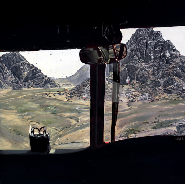 Lyndell Brown (Australian, b. 1961) and Charles Green (Australian, b. 1953) 'View from Chinook, Helmand province, Afghanistan' 2007