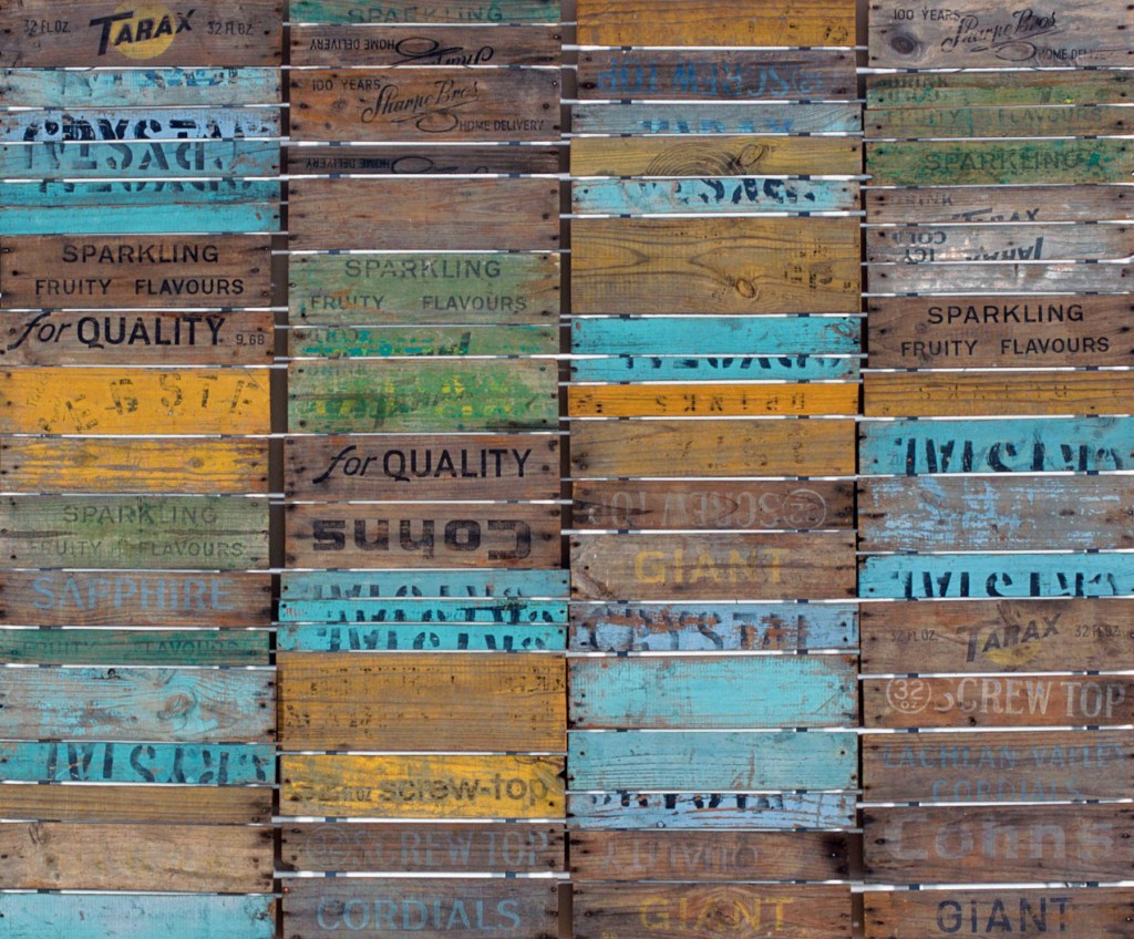 Rosalie Gascoigne (Australian, 1917-1999) 'Scrub country' 1982 (detail)