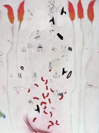 Junko Go (Australian born Japan, b. 1955) 'Red Hot Poker' 2009