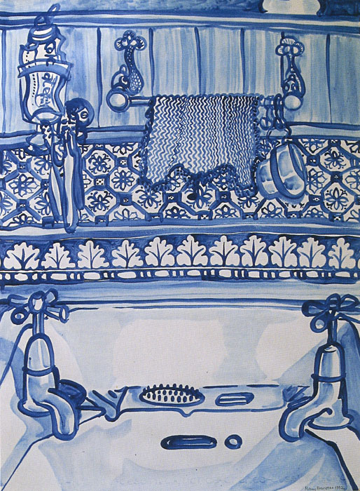 Mary Newsome (Australian, b. 1936) 'Bathroom Sink' 1992