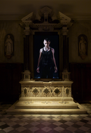 Bill Viola (American, 1951-2024) 'Ocean Without A Shore' 2007 original video installation at church of San Gallo (still)
