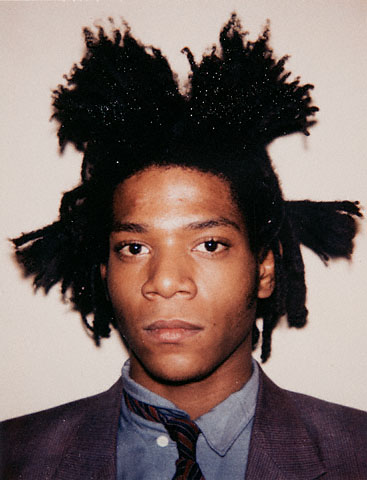 Andy Warhol (American, 1928-1987) 'Jean-Michel Basquiat' Polaroid 1982
