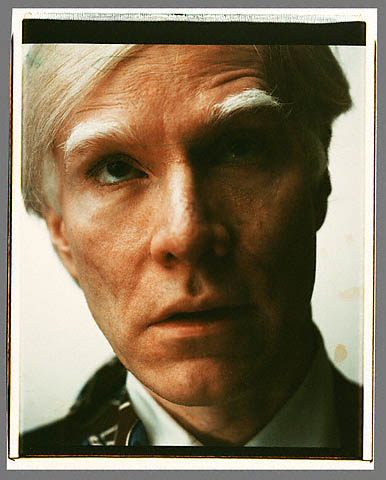 Andy Warhol (American, 1928-1987) 'Self portrait' Polaroid 1979 from the exhibition 'Polaroids and Portraits: A Photographic Legacy of Andy Warhol' at the Krannert Art Museum, Champaign IL, jan - May, 2009