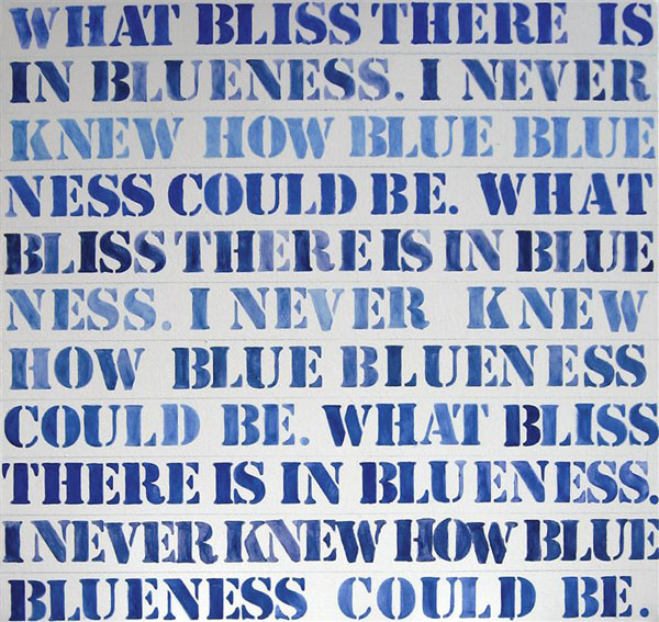 Mary Newsome (Australian, b. 1936) 'What Bliss There is in Blueness' 2009