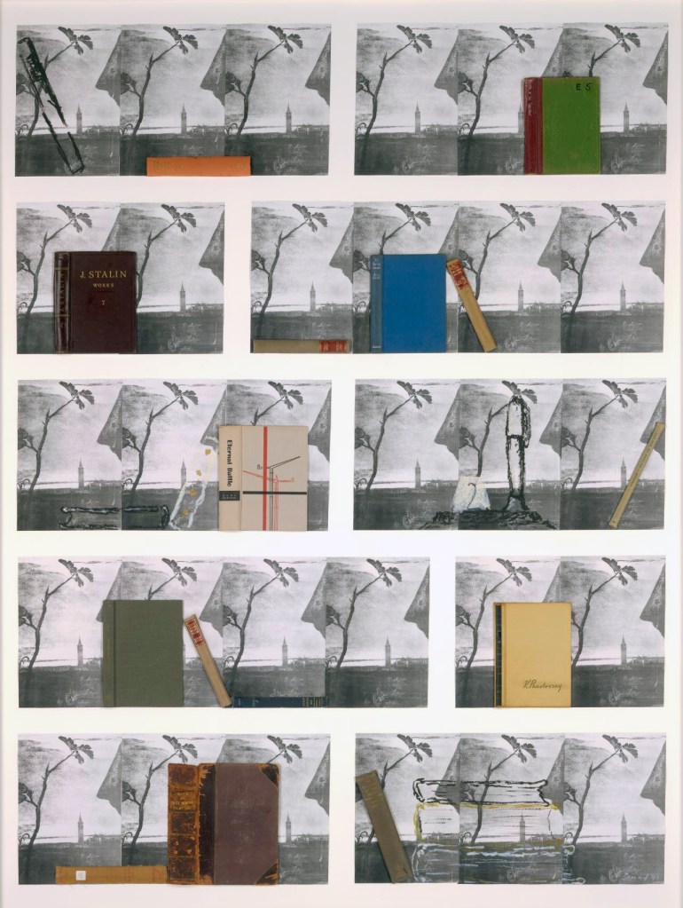 Patrick Pound (New Zealander, b. 1962, worked in Australia 1989- ) 'Writing in a library' 1996 from the exhibition 'Order and disorder: archives and photography' at the National Gallery of Victoria International, Melbourne, October, 2008 - April, 2009