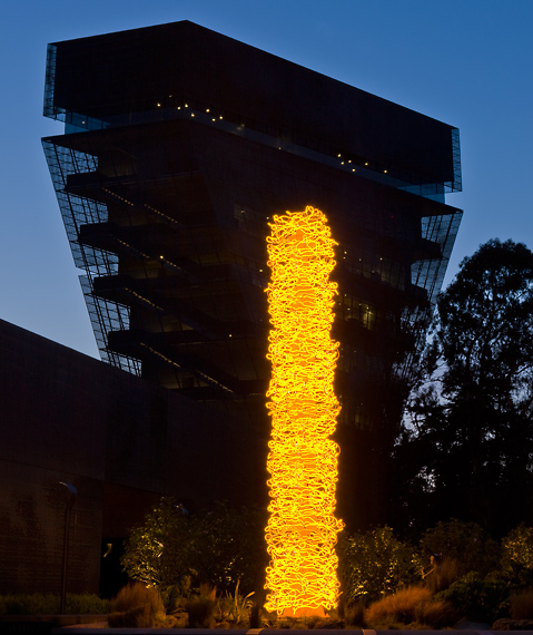 Dale Chihuly (American, b. 1941) 'Saffron Tower' 2008