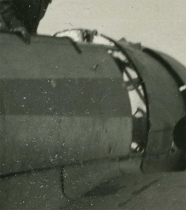 Marcus Bunyan (Australian born England, b. 1958) 'Oakland, 7-'51' from the series 'The Shape of Dreams' 2009 (detail before cleaning)