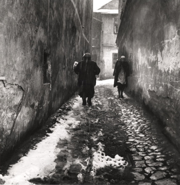 Roman Vishniac (Russian-American, 1897-1990) 'A street of Kazimierz, Krakow' 1935-1938