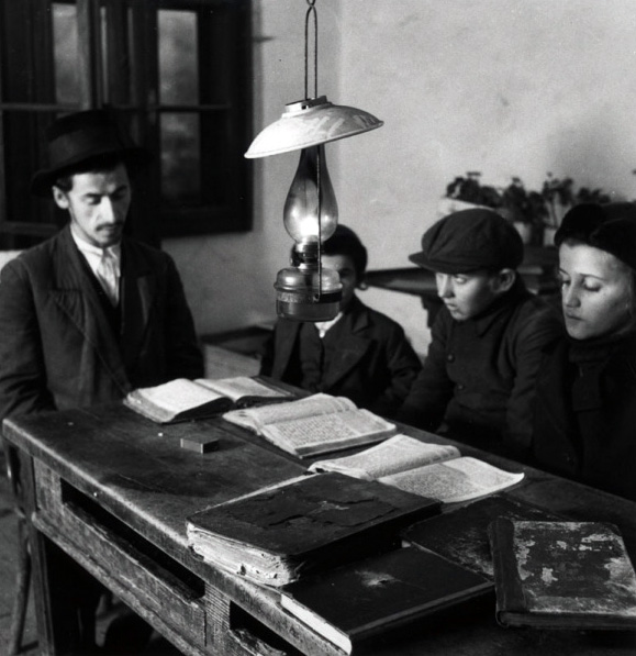 Roman Vishniac (Russian-American, 1897-1990) 'Boys and Books' 1935-1938
