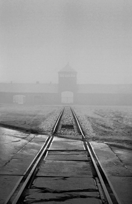 Jeff Gusky. 'Birkenau Silhouette' Auschwitz, Poland 1996