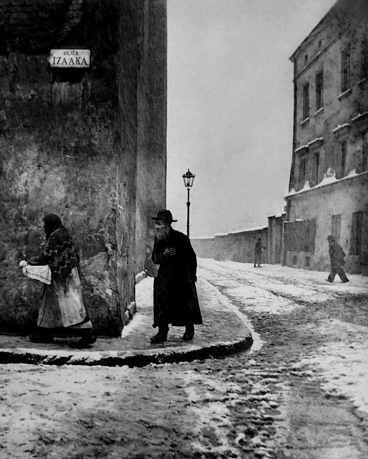 Roman Vishniac (America born Russia, 1897-1990) 'Isaac Street, Kazimierz, Cracow' 1935-1938