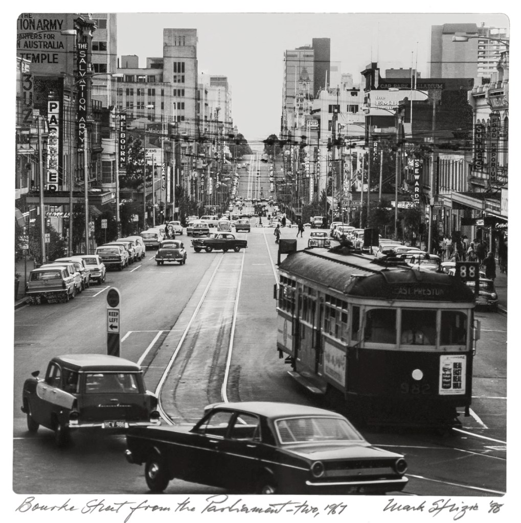 Mark Strizic (Australian, 1908-2012) 'Bourke Street from the Parliament' 1967