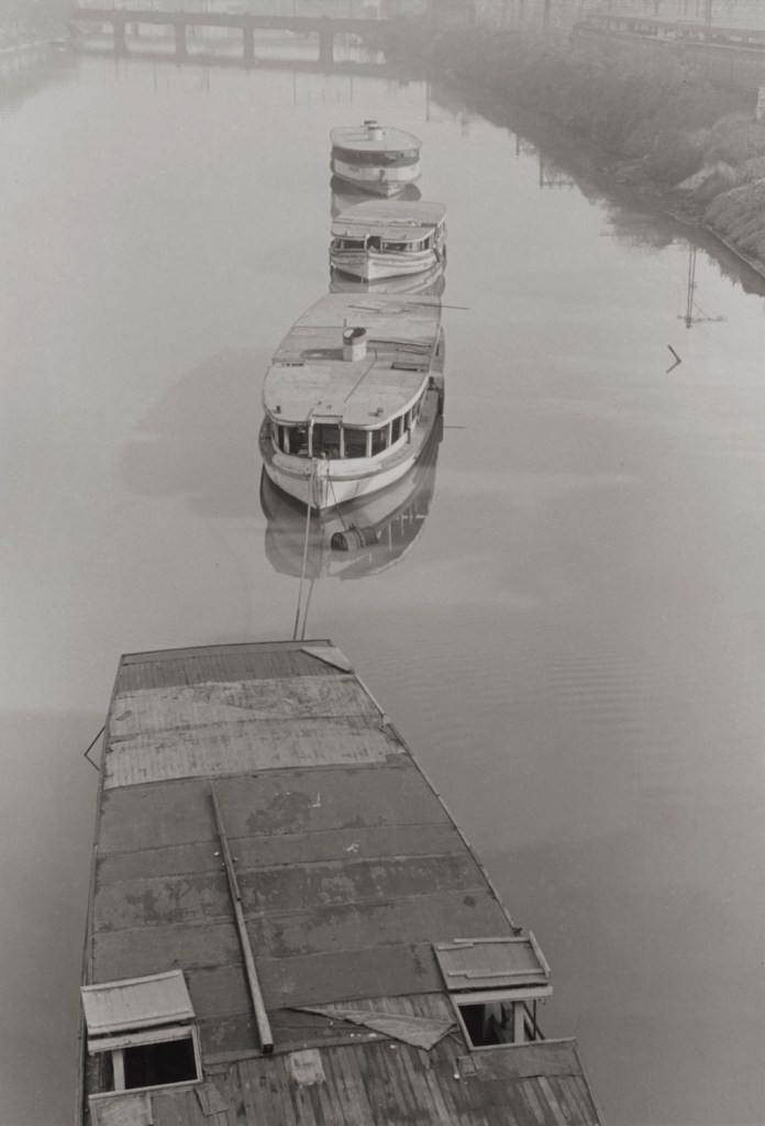 Mark Strizic (Australian, 1908-2012) 'From Princes Bridge' (Winter moorings from Princes Bridge) 1955