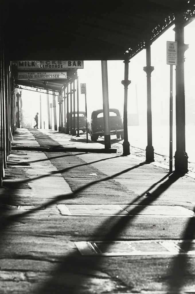 Mark Strizic (Australian, 1908-2012) 'Queensberry Street at Errol Street, North Melbourne' 1963