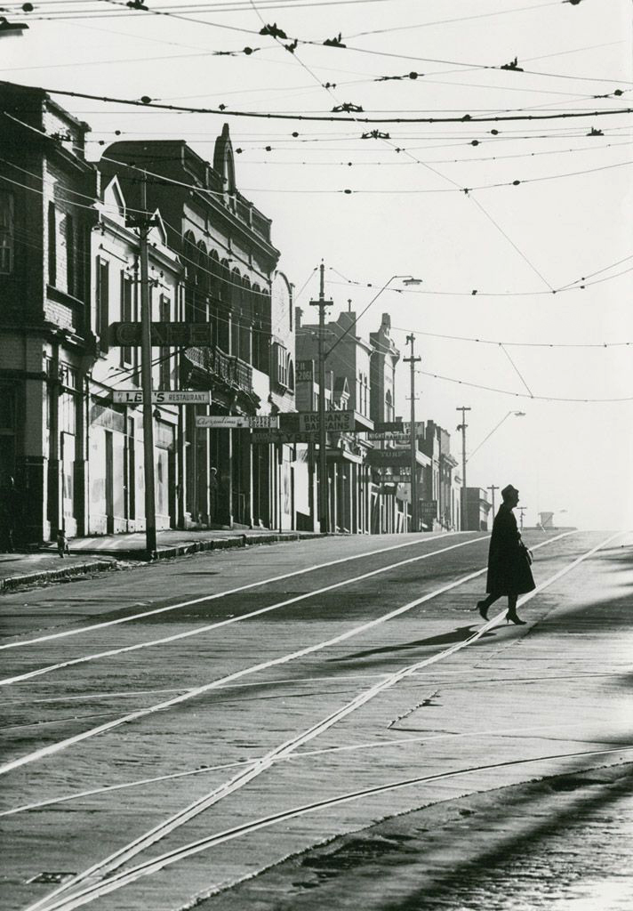 Mark Strizic (Australian, 1908-2012) 'Swan Street, Richmond, at Church Street' 1963