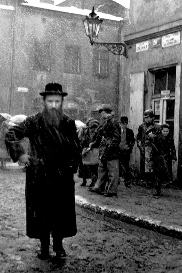 Roman Vishniac (America born Russia, 1897-1990) 'Isaac Street, Kazimierz, Krakow' 1935-1938