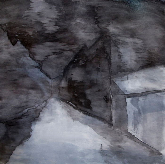 Domenico de Clario (Australian born Italy, b. 1947) 'o (la grande maison blanche – snow clouds massing)' 2008/09 