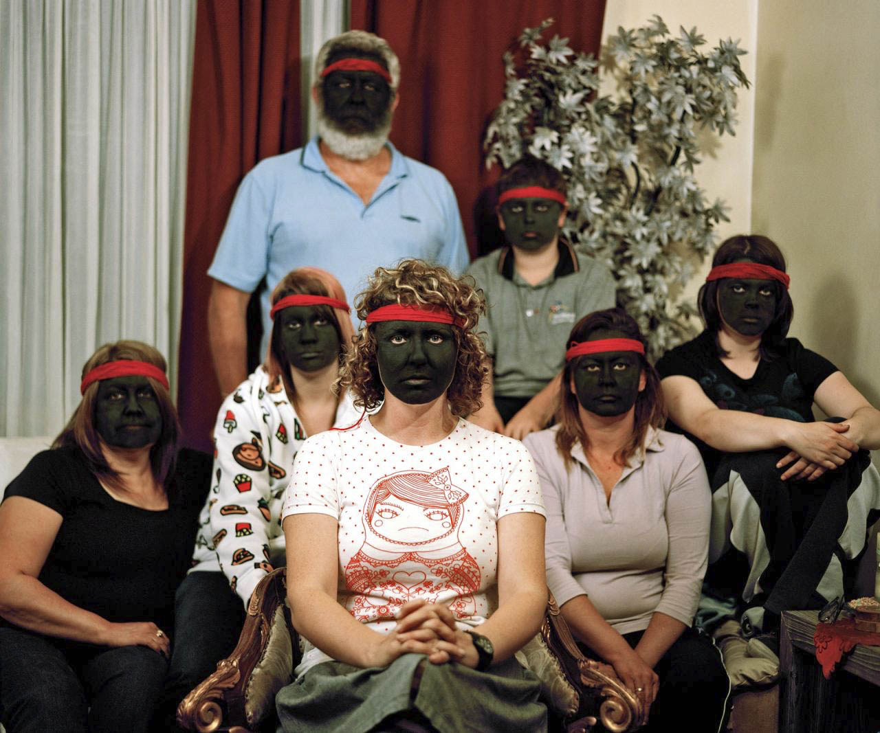 Bindi Cole Chocka (Australian / Wathaurung, b. 1975) 'Wathaurung Mob' 2008