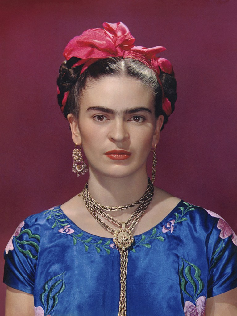 Nickolas Muray (American, 1892-1965) 'Frida with Blue Satin Blouse, New York' 1939