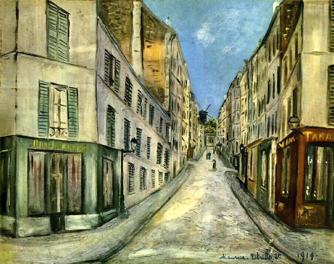 Maurice Utrillo (French, 1883-1955) 'Paris Street' 1914
