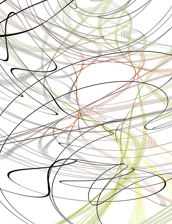 Thomas Ruff (German, b. 1958) 'Zycles 3048' 2008 from the exhibition 'Thomas Ruff. Surfaces, Depths' at Kunsthalle Wien, Vienna, May - Sept, 2009