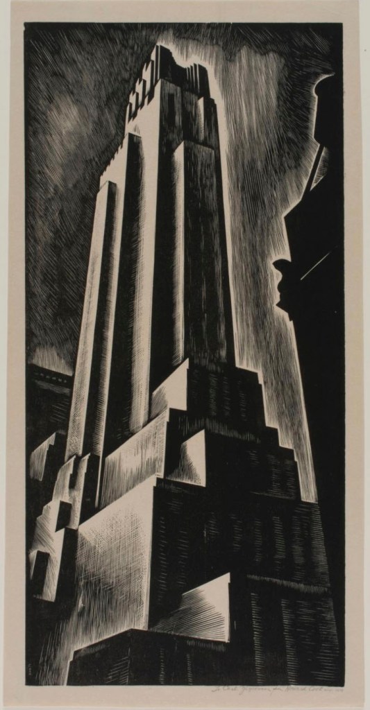 Howard Norton Cook (American, 1901-1980) 'Skyscraper' 1929