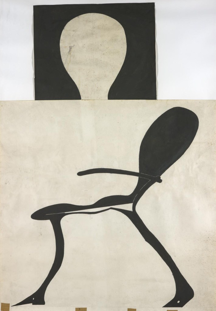 Joseph Beuys (German, 1921-1986) 'Stark beleuchteter Hirschstuhl (Brightly-Lit Stag Chair)' 1957-1971