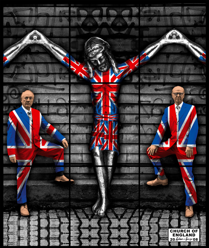 Gilbert & George (Gilbert Prousch, English born Italy, b. 1943) (George Passmore, English, b. 1942) 'CHURCH OF ENGLAND' 2008