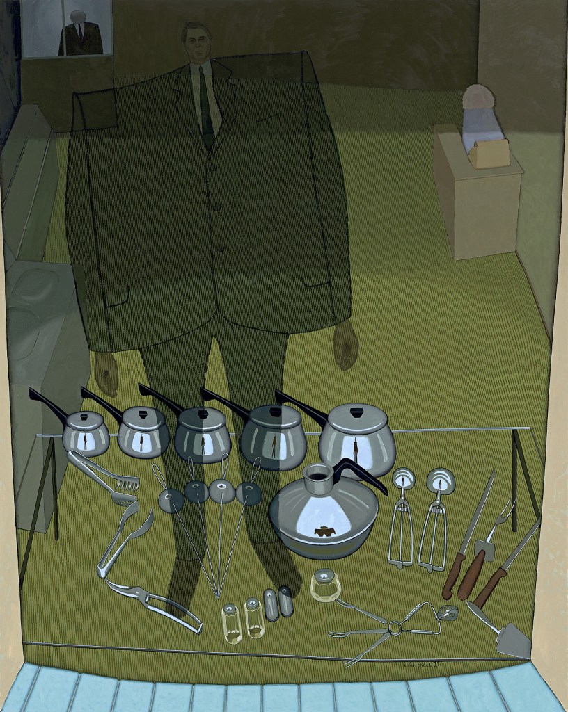 John Brack (Australian, 1920-1999) 'Inside and outside (The shop window)' 1972