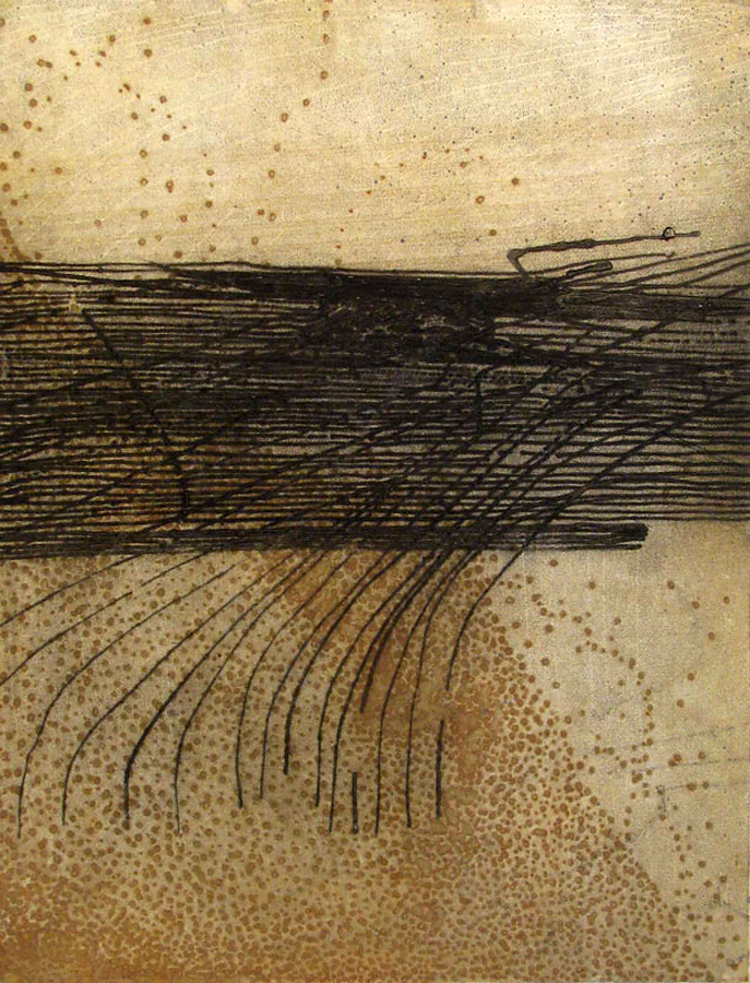 Sarah Amos (Australian, b. 1965) 'Lute' 2009