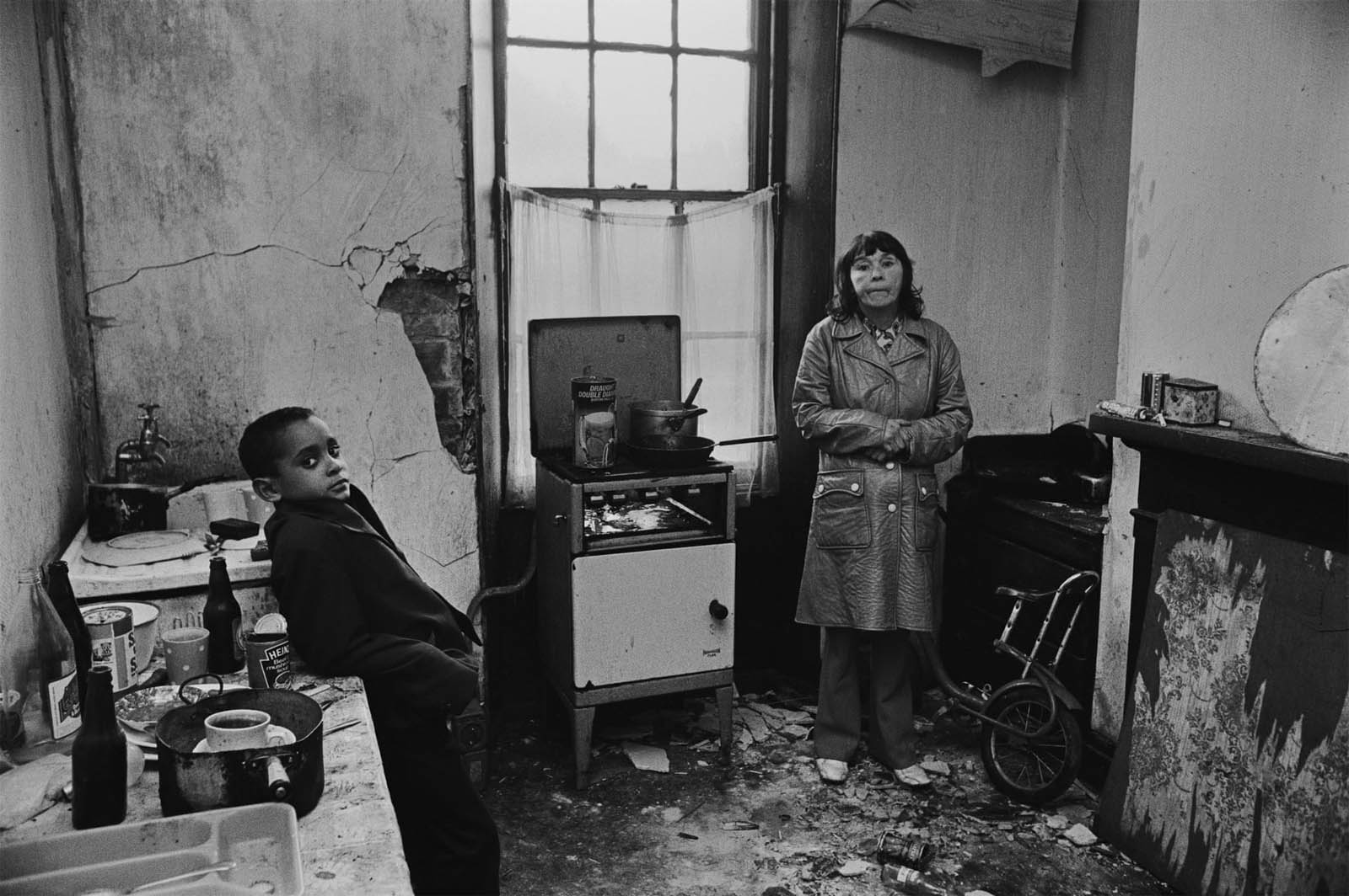 Don McCullin (British, b. 1935) 'Mother and son, Bradford' 1978