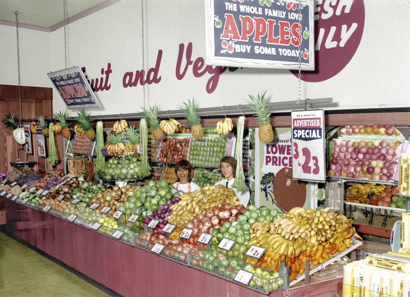 Tracey Moffat (Australian, b. 1960) 'First Jobs, Fruit Market' 1975 from the exhibition 'First Jobs' by Tracey Moffatt at Centre for Contemporary Photography, Fitzroy, Melbourne, August - Sept, 2009