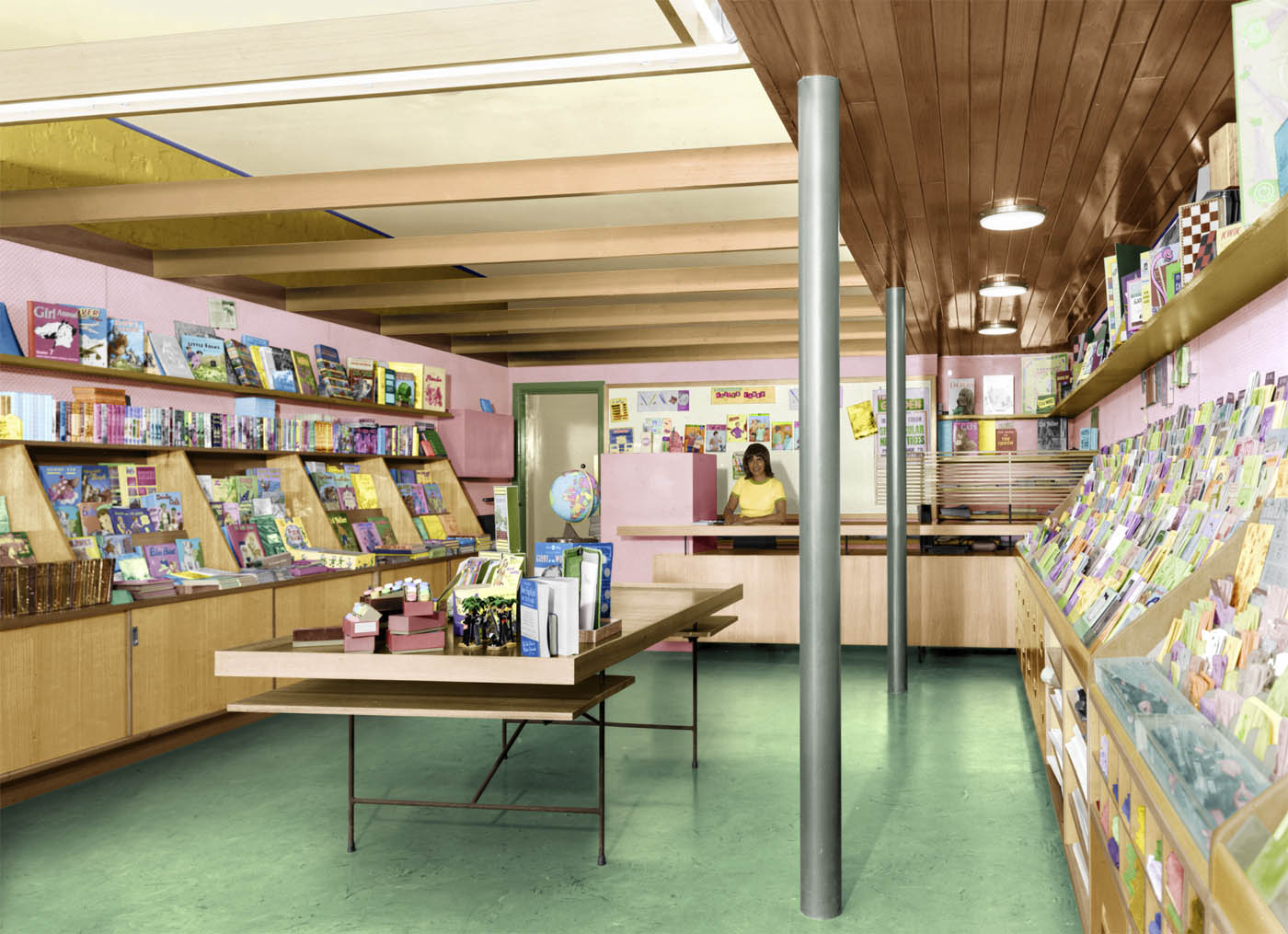 Tracey Moffat (Australian, b. 1960) 'First Jobs, Store Clerk' 1975 from the exhibition 'First Jobs' by Tracey Moffatt at Centre for Contemporary Photography, Fitzroy, Melbourne, August - Sept, 2009