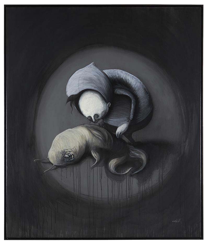 Stormie Mills (Australian, b. 1969) 'Come on mate, Get up' 2009 from the exhibition 'Diction' by Stormie Mills at Helen Gory Galerie, Prahran, Melbourne, Sept - Oct, 2009