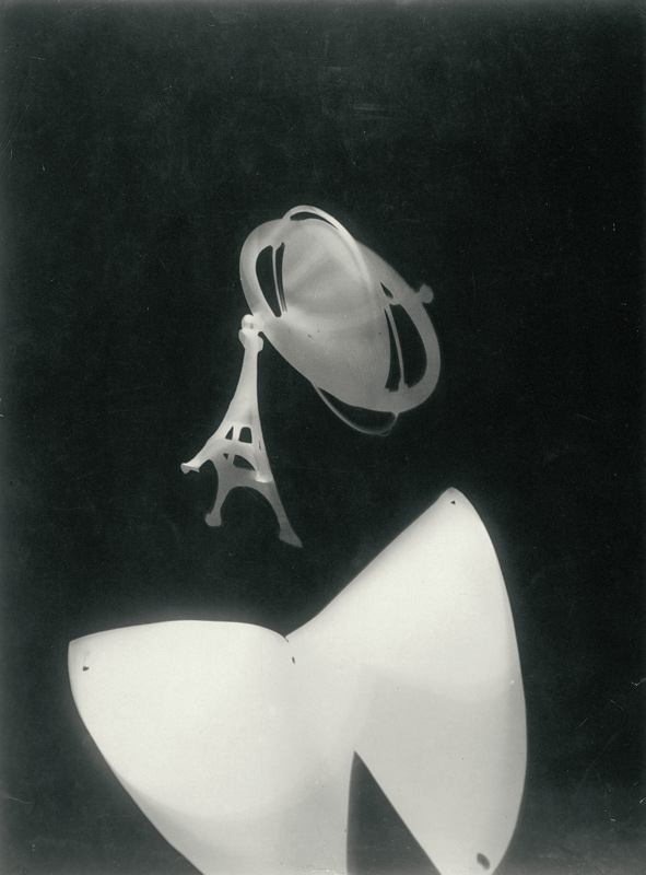 László Moholy-Nagy (Hungarian, 1895-1946) 'Fotogram with Eiffel Tower and Peg Top' c. 1928 László Moholy-Nagy (Hungarian, 1895-1946) 'Fotogram with Eiffel Tower and Peg Top' c. 1928