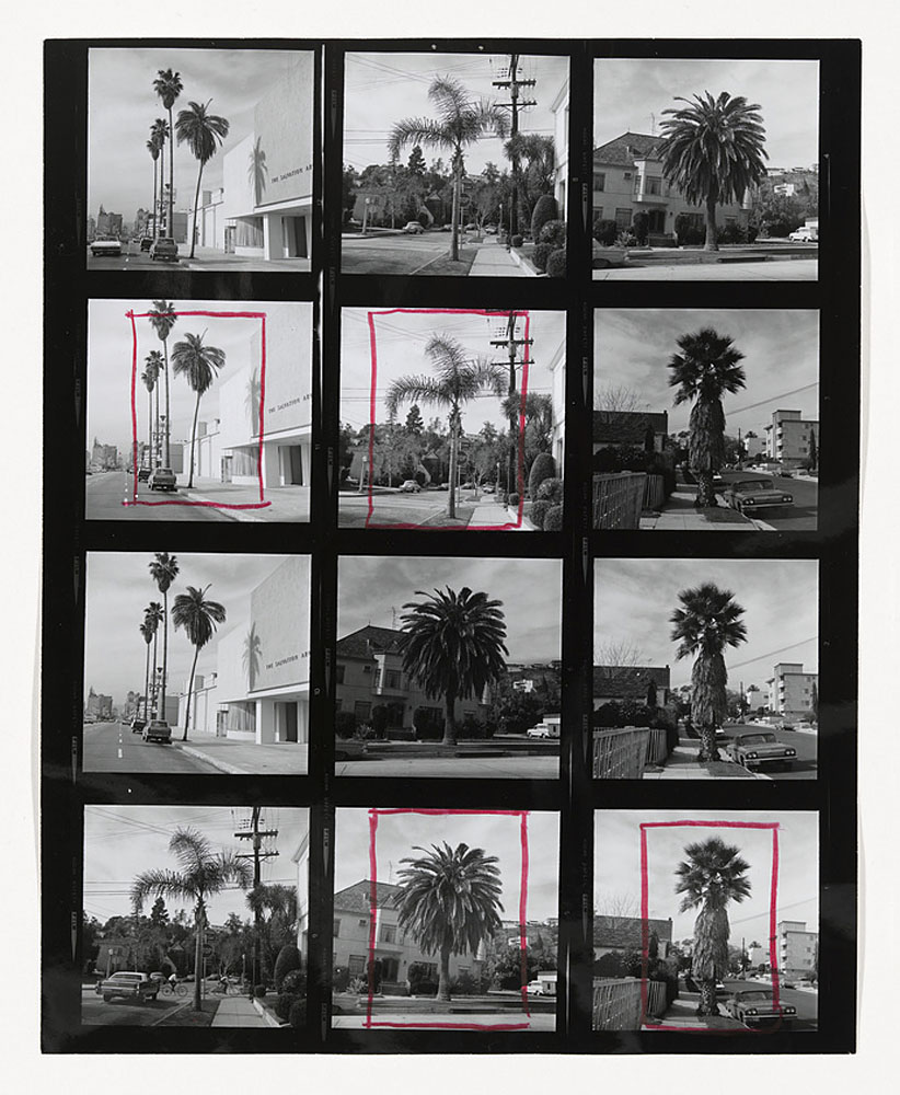 Edward Ruscha (American, b. 1937)
'[A Few Palm Trees Contact Sheet]'
1971