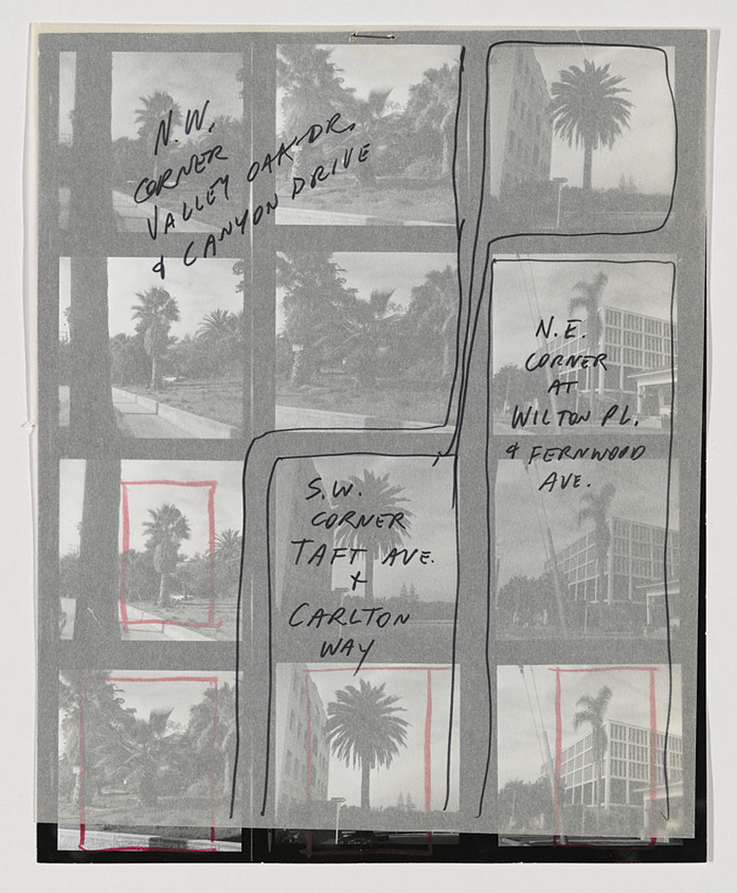 Edward Ruscha (American, b. 1937)
'[A Few Palm Trees Contact Sheet]'
1971