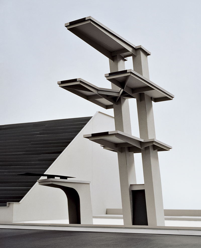 Thomas Demand. 'Diving Board' (Sprungturm)1994 from the exhibition 'Thomas Demand in Berlin' at the Neue Nationalgalerie, Berlin, Sept 2009 - Jan 2010