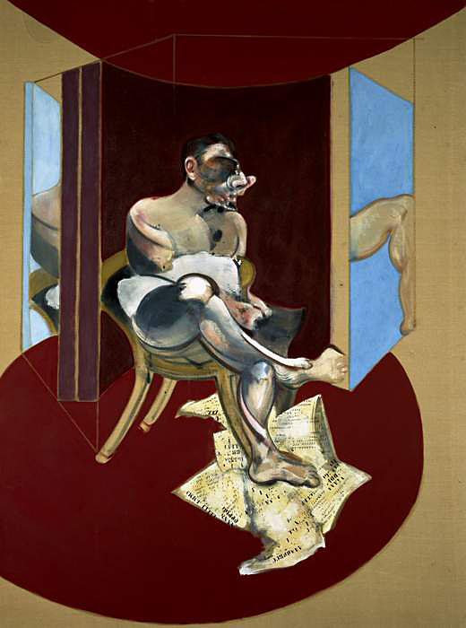 Francis Bacon (British 1909-1992) 'Study of George Dyer' 1969 from the exhibition 'Caravaggio – Bacon' at Gallery Borghese, Rome, Oct 2009 - January 2010