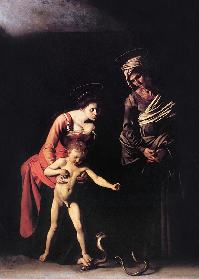 Michelangelo Merisi da Caravaggio (Italian, 1571-1610) 'Madonna and Child with St. Anne (dei Palafrenieri)' 1606