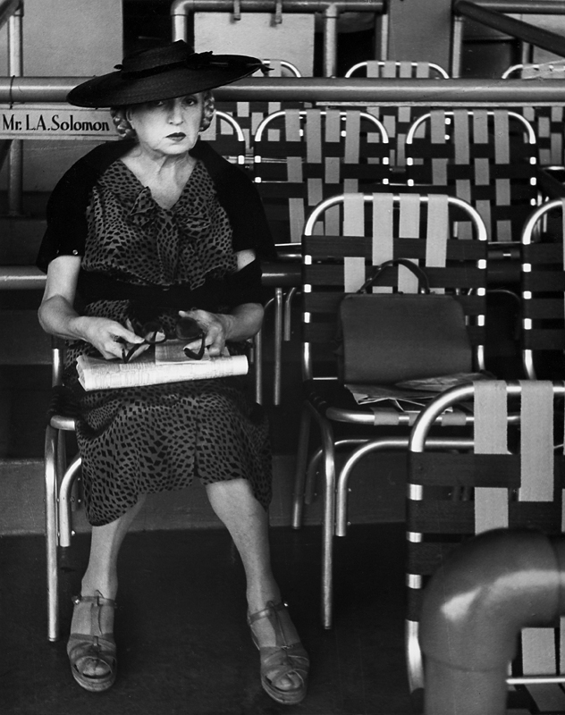 Lisette Model (American born Austria, 1901-1983) 'Belmont Park' 1956