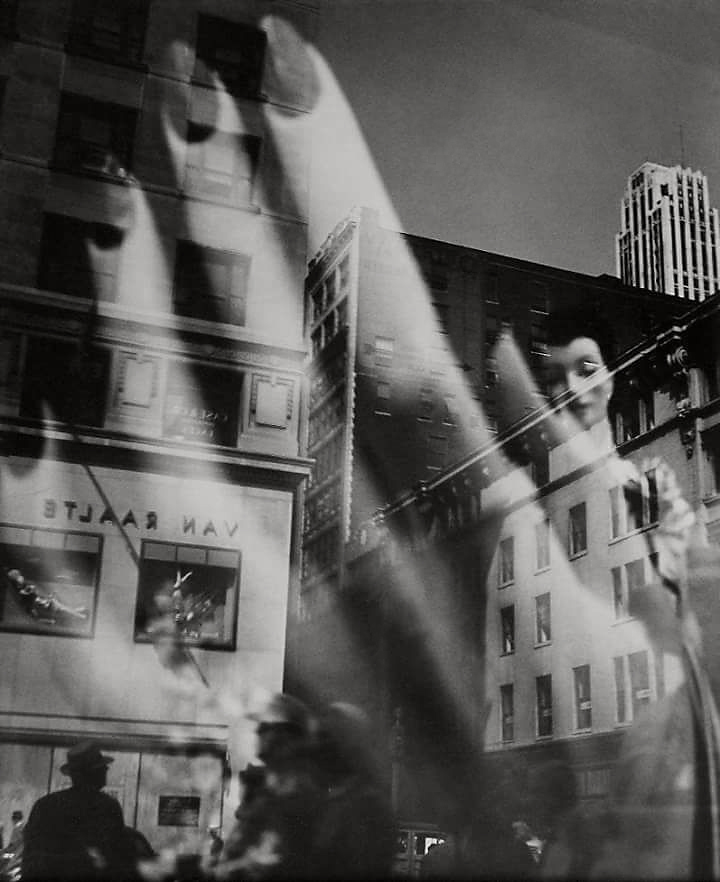 Lisette Model (American born Austria, 1901-1983) 'Reflection' [Reflet] c. 1939-1945