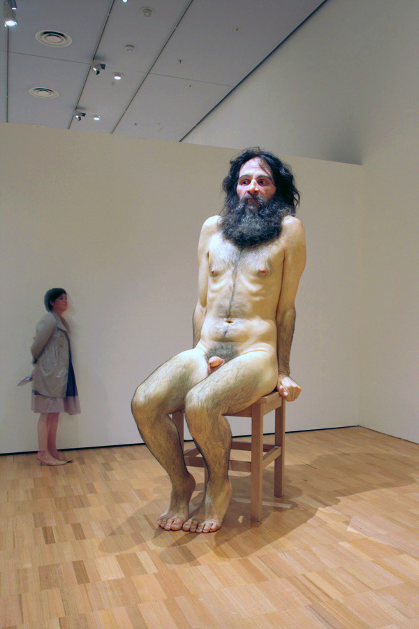 Ron Mueck (Australian, b. 1958) 'Wild Man' 2005 (installation view) Ron Mueck (Australian, b. 1958) 'Wild Man' 2005 (installation view)