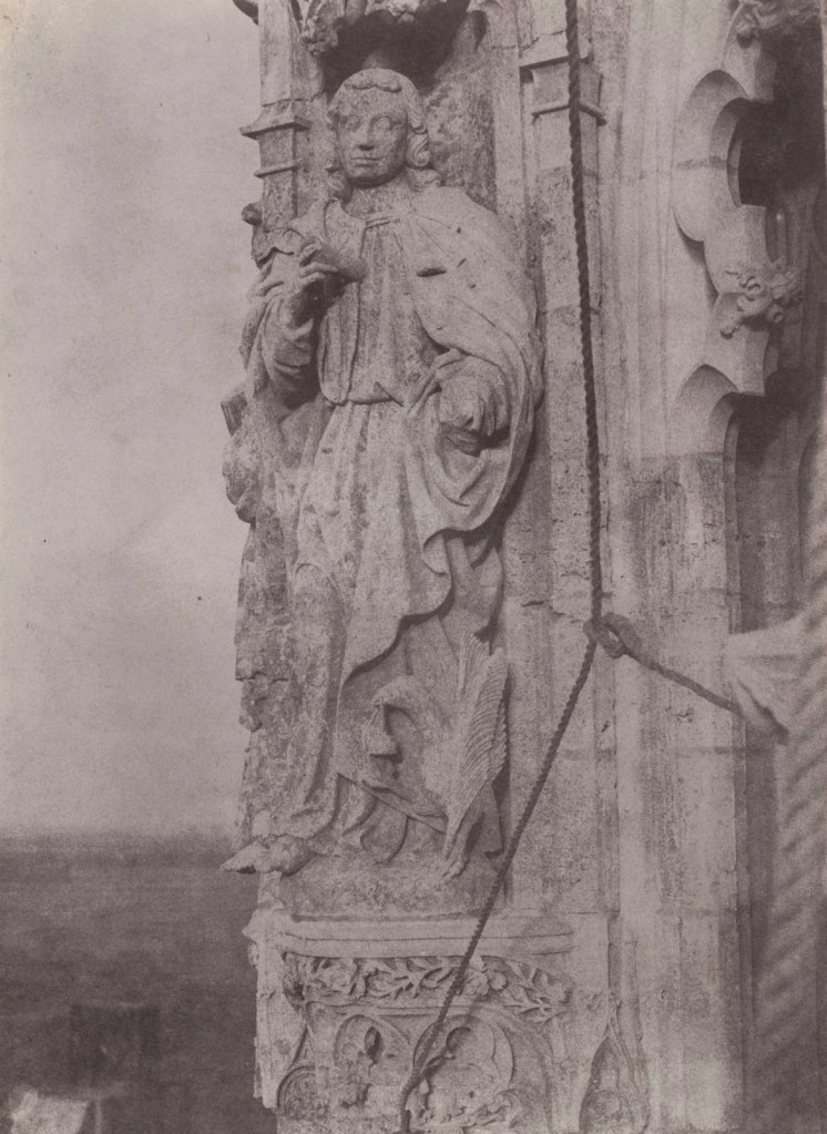 Charles Nègre (French, 1820-1880)
'Saint John the Evangelist, Chartres Cathedral' c. 1854